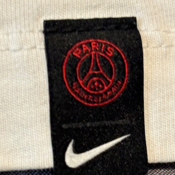 Mens L White Nike PSG T-Shirt - Picture 3 of 4